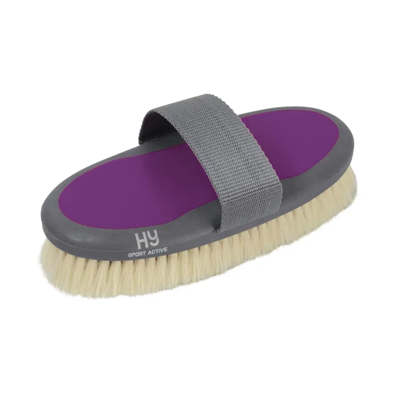 Hy Sport Active Goat Hair Body Brush - Amethyst Purple